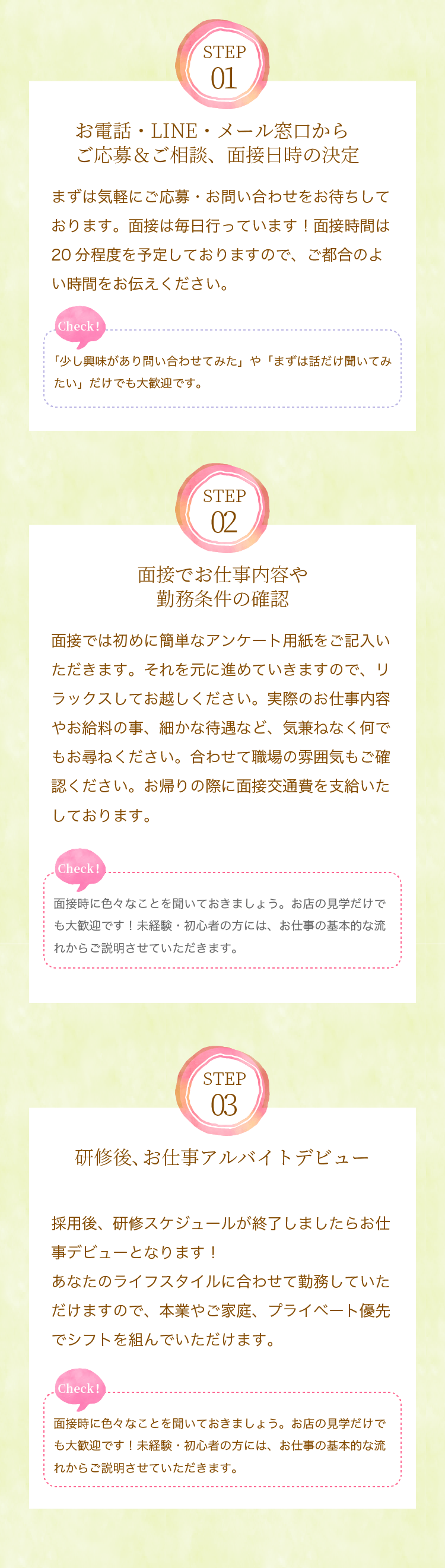採用の流れ